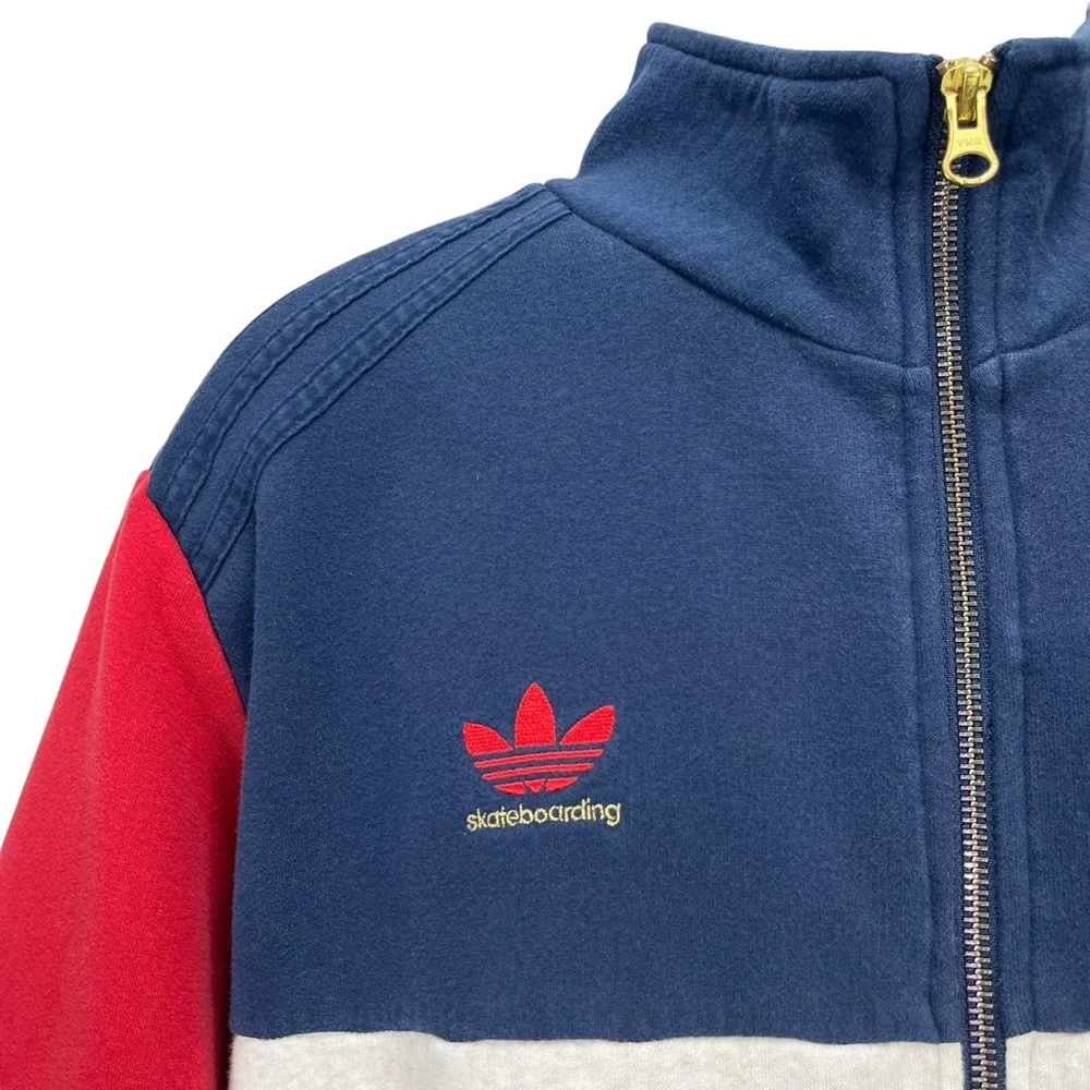 Adidas Skateboarding x‎ Primitive | Men’s XL | Zip-Up Red Blue Cream Jacket